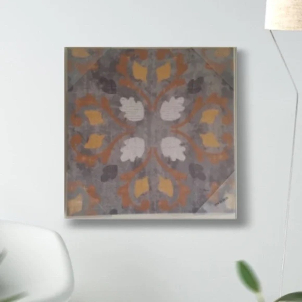 Yellow And Gray Modern Wall Decor 15x15 (2 Piece Set)